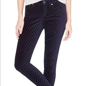 J.Crew velvet toothpick pants
